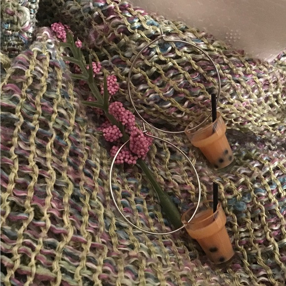 Bubble Tea Earrings - Picture 1 of 7